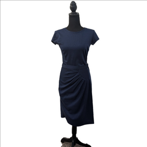 Shabby Apple Daniela Sheath Pleated Wrap Bodycon Dress